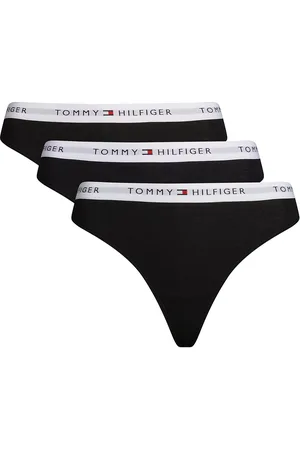 Tommy Hilfiger 3 Pack Thong G-streng Undertøj Black