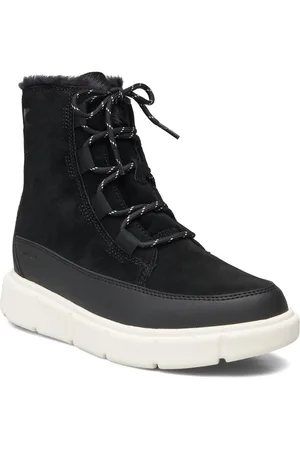 sorel Youth Explorer Iii Lace Wp Sport Winter Boots Winterboots Pull On Black