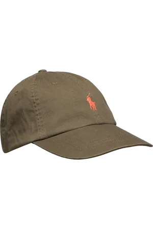 Ralph Lauren Cotton Chino Ball Cap Designers Headwear Caps Khaki Green
