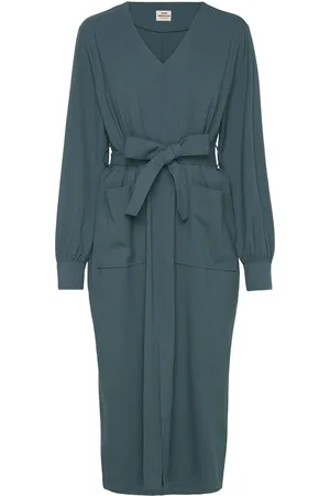 Mads Norgaard Recycled Sportina Gweneth Dress Knælang Kjole Blue
