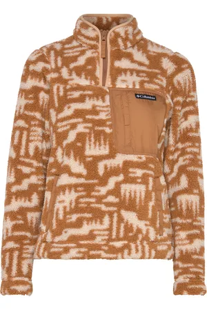 Columbia West Bend 1/4 Zip Ii Tops Sweatshirts & Hoodies Fleeces & Midlayers Brown