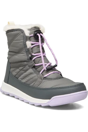 sorel Youth Whitney Ii Plus Lace Wp Sport Winter Boots Winterboots Pull On Green