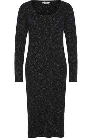 Mads Norgaard 2X2 Cotton Space Bubi Dress Knælang Kjole Black