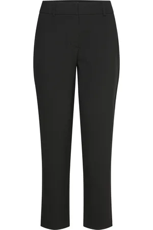 Fiveunits Kaisafv Bottoms Trousers Straight Leg Black