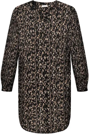 ONLY Carlux Celi Long Tunic Shirt Aop Tops Tunics Black