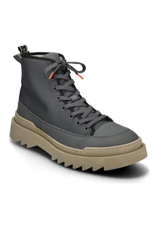 Sneaky Steve Kamiki High U Textile Black High-top Sneakers Grey