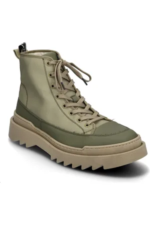 Sneaky Steve Kamiki High U Textile Black High-top Sneakers Green