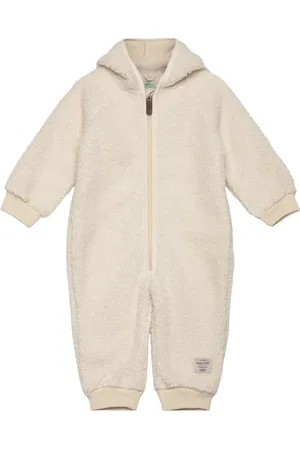 Mini A Ture Matadel Teddyfleece Jumpsuit. Grs Jumpsuit Cream