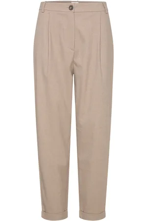 Fiveunits Maloufv Bottoms Trousers Straight Leg Beige