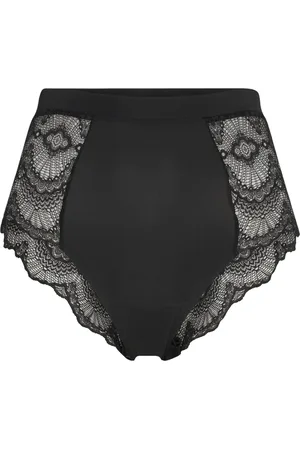 Understatement Lace Period Highwaist Briefs Lingerie Panties High Waisted Panties Black