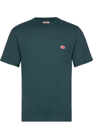 Armor.lux Basic Pocket T-Shirt Héritage Tops T-Kortærmet Skjorte Blue