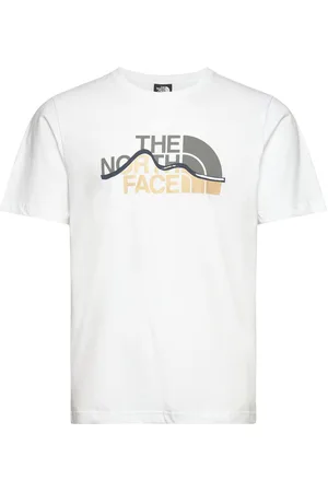 The North Face M Ss Mountain Line Tee Sport T-Kortærmet Skjorte White