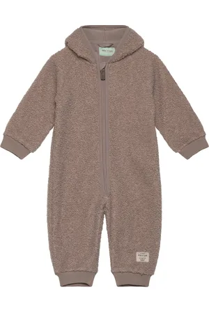 Mini A Ture Matadel Teddyfleece Jumpsuit. Grs Jumpsuit Brown