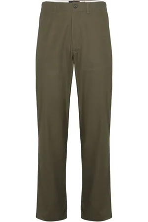 Mads Norgaard Petite Twill Jay Pants Bottoms Trousers Formal Green
