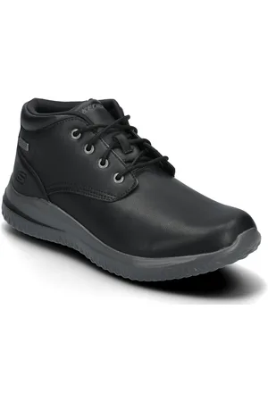 Skechers Mens Delson 3.0 - Brandis - Waterproof Snørestøvler Black