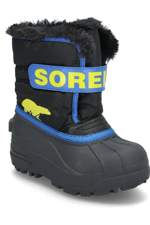 sorel Childrens Snow Commander Boot Sport Winter Boots Winter Boots W. Velcro Black