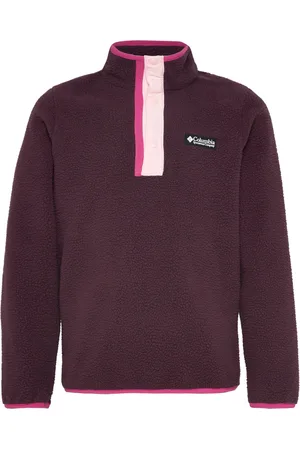 Columbia Helvetia Ii Half Snap Fleece Outerwear Fleece Outerwear Fleece Jackets Purple