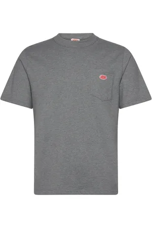 Armor.lux Basic Pocket T-Shirt Héritage Tops T-Kortærmet Skjorte Grey