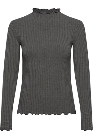 Mads Norgaard 5X5 Stripe Trutte Tee Ls Tops T-shirts & Tops Long-sleeved Grey