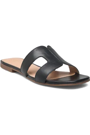 Dune Loopey Flade Sandaler Black