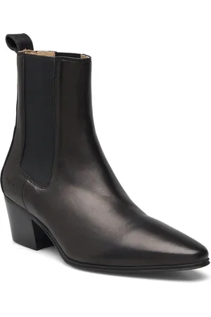 &Copenhagen Cph252 Leather Black Shoes Boots Ankle Boots Ankle Boots With Heel Black
