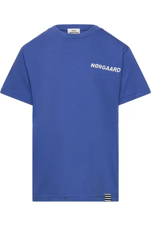 Mads Norgaard Printed Tee Thorlino Tee Tops T-Kortærmet Skjorte Blue