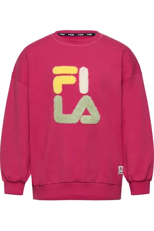 Fila Timmendorf Over D Crew Neck Sport Sweatshirts & Hoodies Sweatshirts Pink