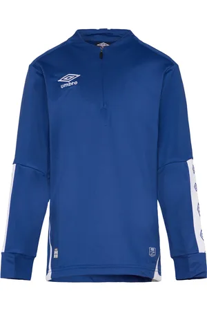 Umbro Ux Elite Half Zip Jr Tops T-shirts Long-sleeved T-Skjorte Blue