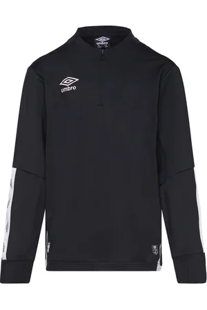 Umbro Ux Elite Half Zip Jr Tops T-shirts Long-sleeved T-Skjorte Black