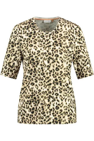 Gerry Weber T-Shirt 1/2 Sleeve Tops T-shirts & Tops Short-sleeved Beige