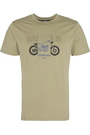 Barbour B.intl Calder Graphic T-Shirt Tops T-Kortærmet Skjorte Khaki Green