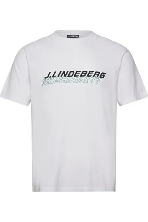 J Lindeberg Parcy Logo Tee Tops T-Kortærmet Skjorte White