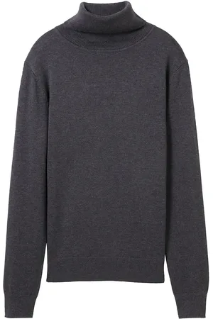 TOM TAILOR Knit Basic Turtleneck Tops Knitwear Turtleneck Grey