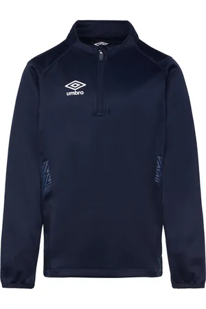 Umbro Liga Halfzip Jr Tops T-shirts Long-sleeved T-Skjorte Navy