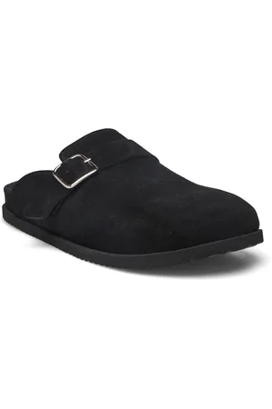 GARMENT PROJECT Blake Clog - Black Suede Shoes Clogs Black