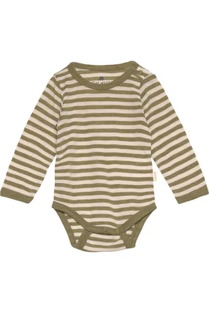 CeLaVi Body Ls - Yd Stripe Bodies Long-sleeved Green