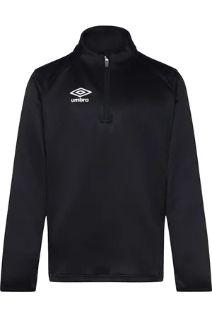 Umbro Liga Halfzip Jr Tops T-shirts Long-sleeved T-Skjorte Black