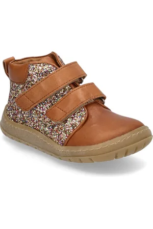 ANGULUS Shoes - Flat - With Velcro High-top Sneakers Brown