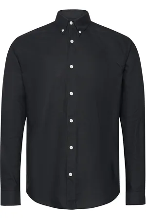 Mads Norgaard Cotton Oxford Sune Shirt Bd Tops Shirts Casual Black
