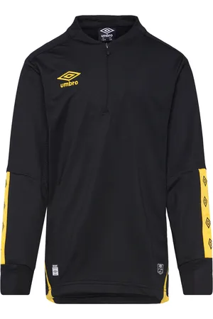 Umbro Ux Elite Half Zip Jr Tops T-shirts Long-sleeved T-Skjorte Black