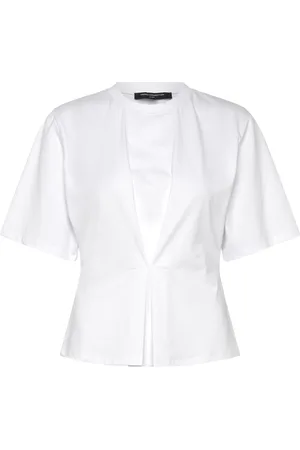 French Connection Pearl Top Tops T-shirts & Tops Short-sleeved White