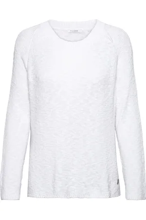 Claire Woman Cwprisha - Pullover Tops Knitwear Jumpers White