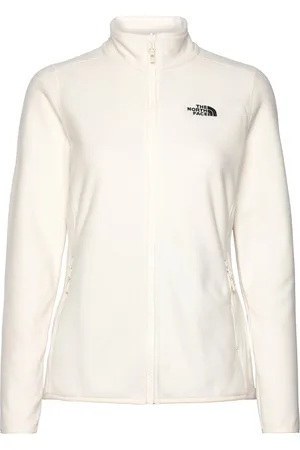 The North Face W 100 Glacier Fz - Eu Sport Sweatshirts & Hoodies Fleeces & Midlayers Cream