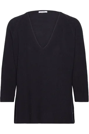Claire Woman Cwpiline - Pullover Tops Knitwear Jumpers Navy