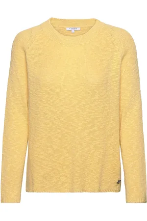 Claire Woman Cwprisha - Pullover Tops Knitwear Jumpers Yellow