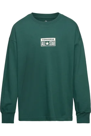 Converse Lk-L/S Knit Top Tops Sweatshirts & Hoodies Sweatshirts Green