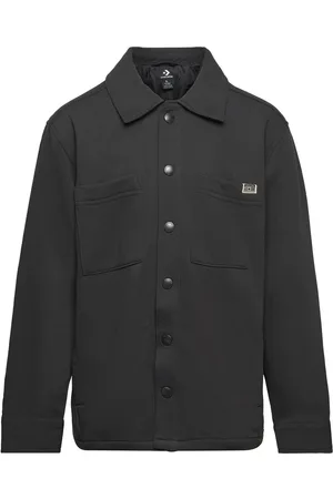 Converse Cnvb Relaxed Flc Shacket / Cnvb Relaxed Flc Shacket Sport Jackets & Coats Light Jackets Black