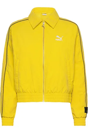 PUMA T7 Play.paris. Track Jacket Wv Sport Women Sport Clothing Sport Sweatshirts & Hoodies Sport Sweatshirts Yellow