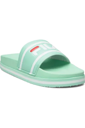 Fila Morro Bay Zeppa Wmn Shoes Summer Shoes Sandals Pool Sliders Green
