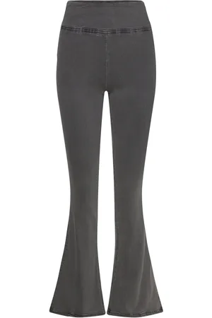 Gina Tricot Soft Flare Jeans Bottoms Trousers Flared Grey
